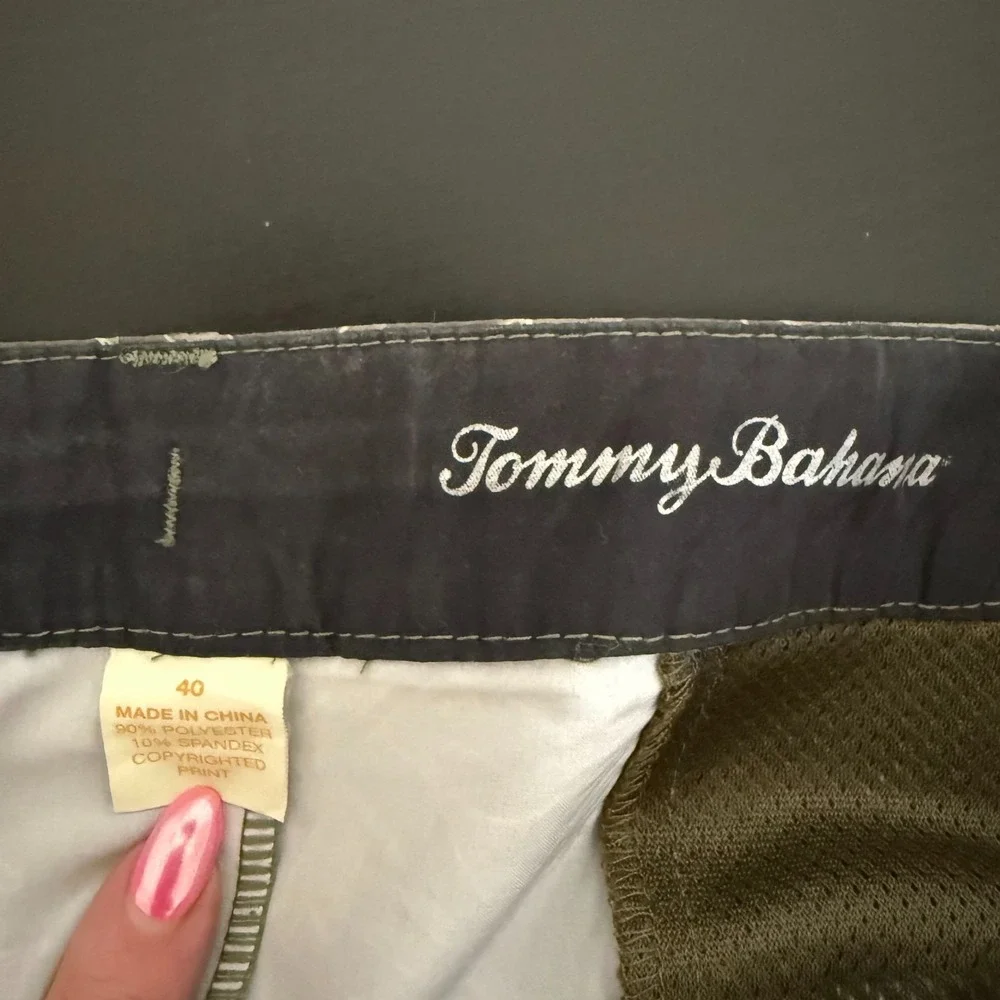 Tommy Bahama Swim Trunk Men's 40 Green Tropical Print 8.5